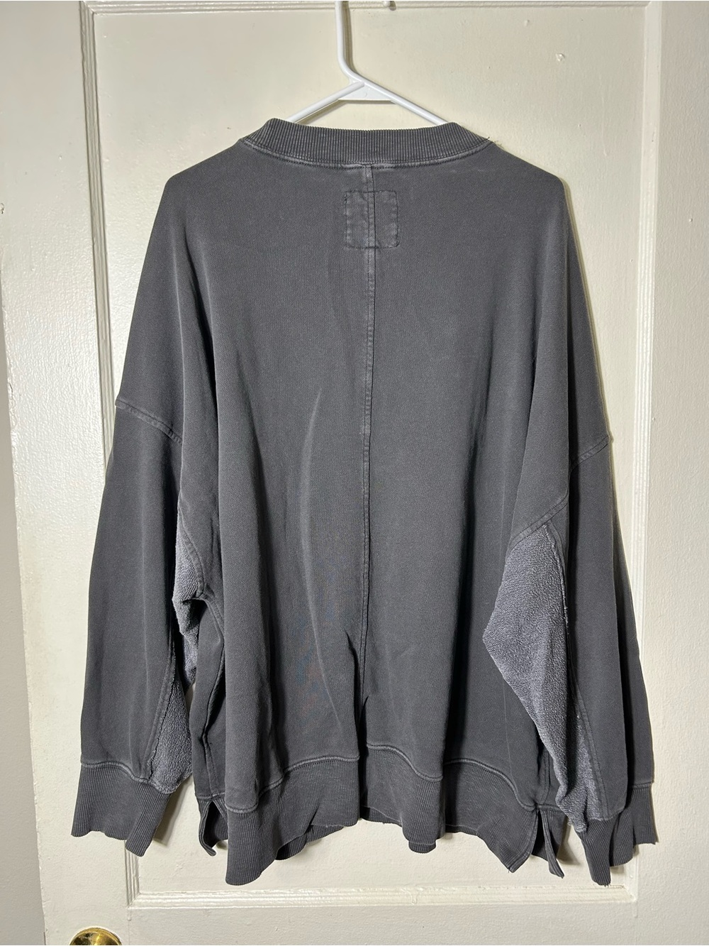 Aerie gray big chill crew sweatshirt halloween feelin witchy womens XL oversized - Picture 7 of 9